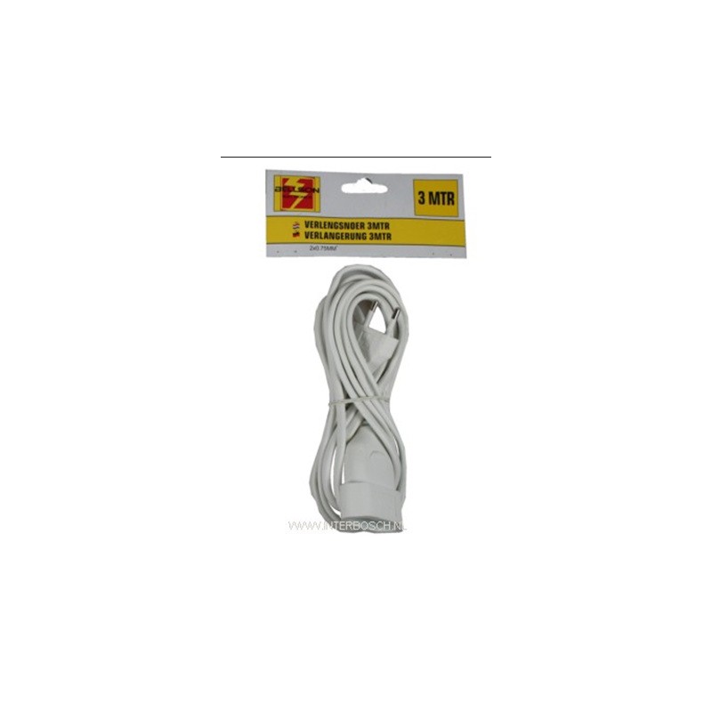 verlengsnoer 3m plat 2x0,75 verlengsnoer 3m plat 2x0,75