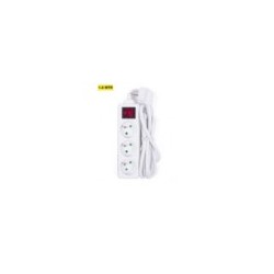 - multiprise 3 blanc+A-Pin+1,5m cable+interrupteur