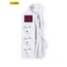 stekkerblok 3v wit+A-Pin+1,5m kabel+schakelaar
