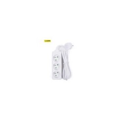 stekkerblok 3 + A-Pin + 1,5m kabel wit