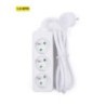 stekkerblok 3 + A-Pin + 1,5m kabel wit