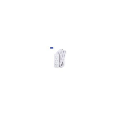 stekkerblok 3 + A-Pin + 3m kabel wit