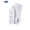 stekkerblok 3 + A-Pin + 3m kabel wit
