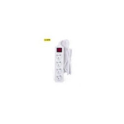 stekkerblok 4V wit+A-Pin+1,5m kabel+schakelaar