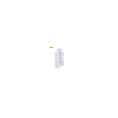 stekkerblok 4 + A-Pin + 1,5m kabel wit