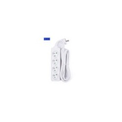 stekkerblok 4 + A-Pin + 3m kabel wit