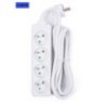 stekkerblok 4 + A-Pin + 3m kabel wit