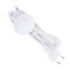 STROOMSNOER + STEKKER + VOETSCHAKELAAR 2 MTR WIT