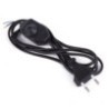 STROOMSNOER + STEKKER + DIMMER  ZWART