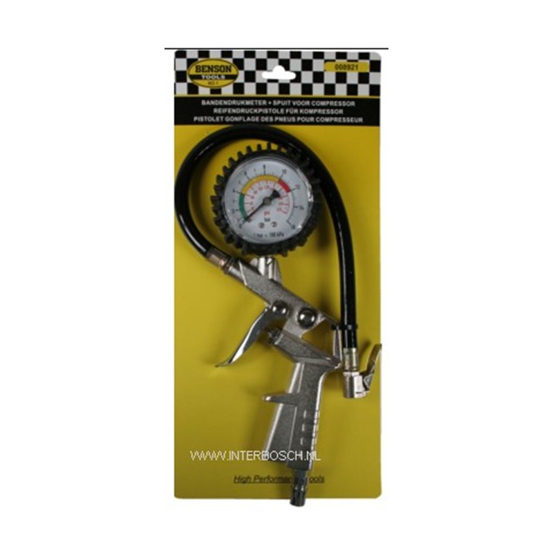 bandendrukmeter + spuit/voor compressor