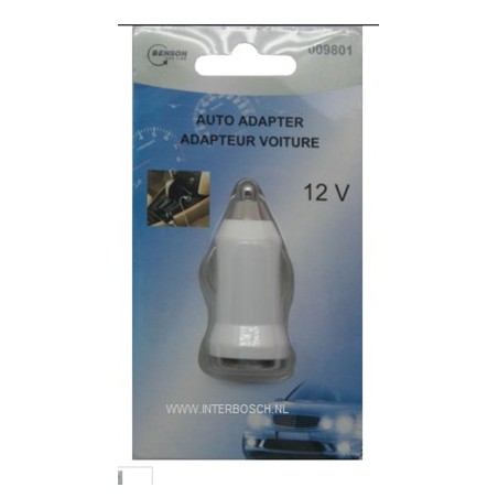 adapteur voiture 12V USB mini