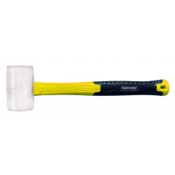 Rubber mallet fibreglass handle white 340g TMP