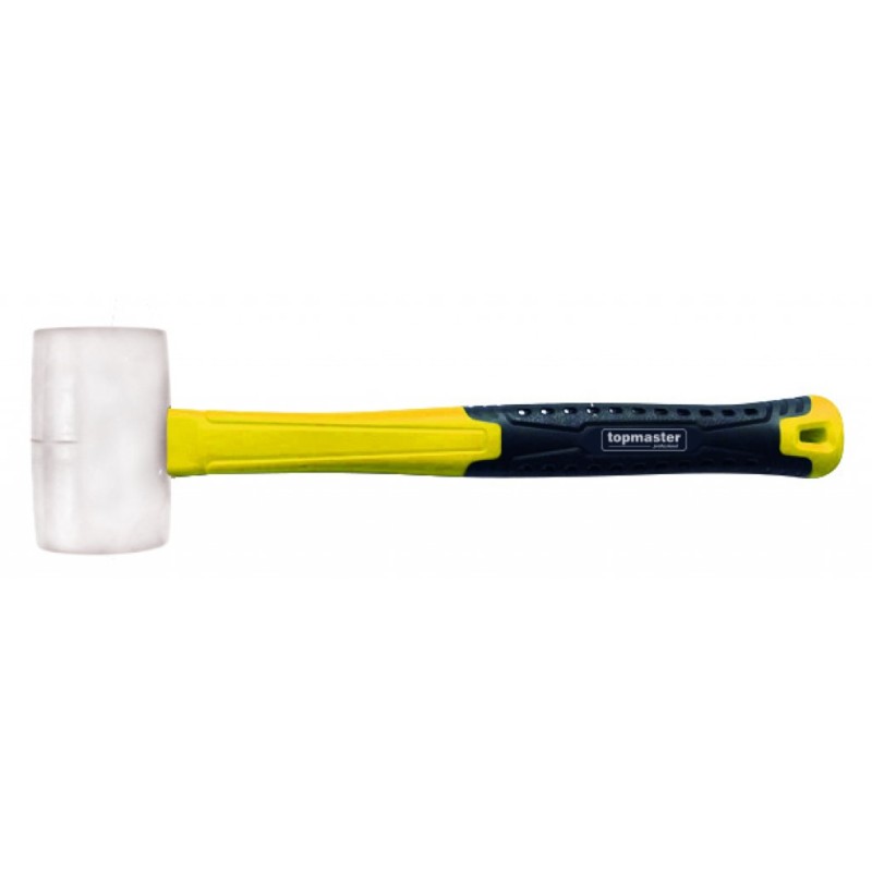 Rubber mallet fibreglass handle white 340g TMP
