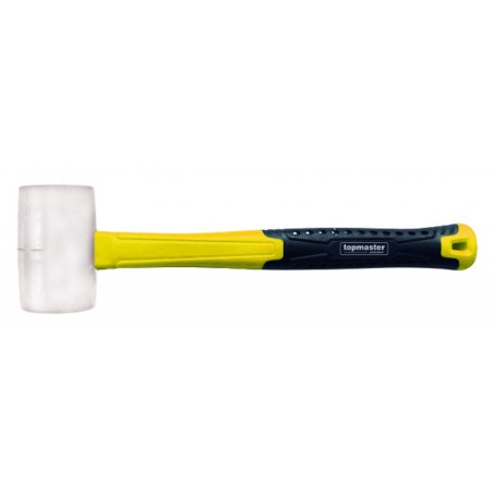 Rubber mallet fibreglass handle white 340g TMP