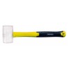 Rubber mallet fibreglass handle white 340g TMP