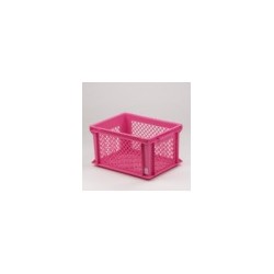FIETSKRAT KUNSTSTOF ROZE 40 X 30 X 22 CM