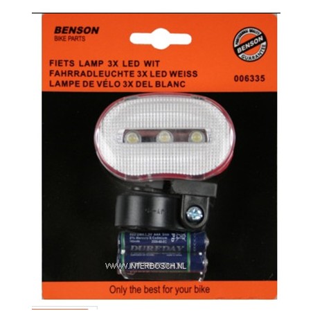 fietslamp  kate wit B/C