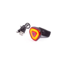 Lumière vélo COB USB rechargeable rouge