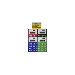 calculator rubber mix kleur B/C