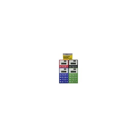 calculator rubber mix kleur B/C