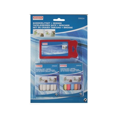 set de craies tableau + brosse