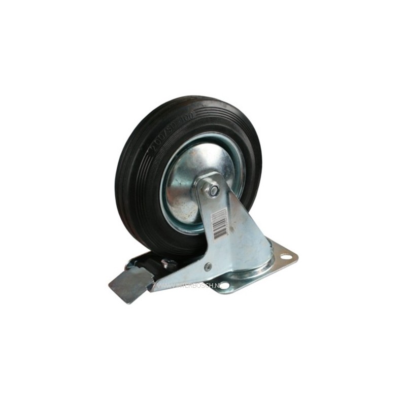 roulette pivotante + frein 200 mm