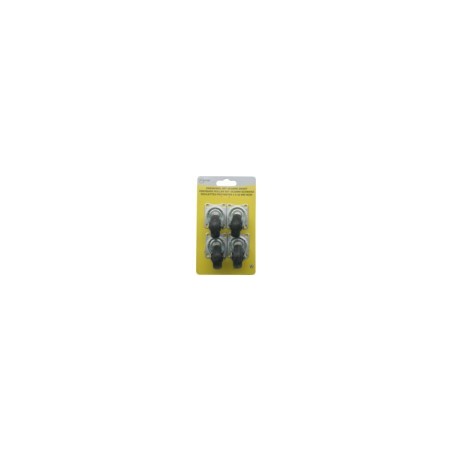 roulettes pivotantes 4 x 32 mm noir