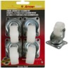 roulettes pivotantes 4 x 40 mm blanc