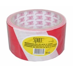 ruban de balisage rouge/blanc 50 mtr