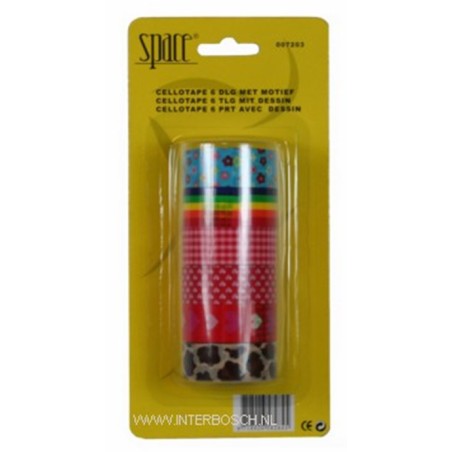 ruban adhésif 6 pcs mix design B/C